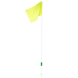 Hoekvlagset met gele vlag 